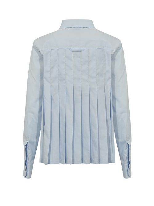 Camicia plissettata Ambra in popeline Semicouture | Y5WK23L36-1