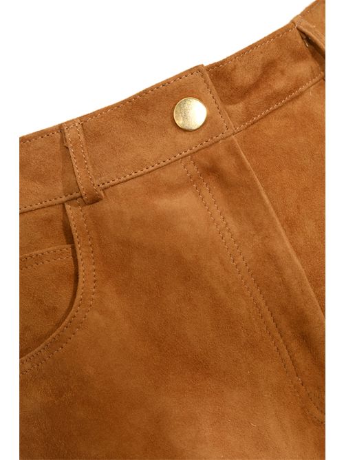 Pantalone Elsa in suede Semicouture | Y5WT30T90-0