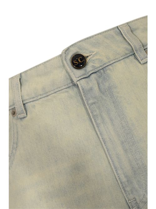 Jeans Fernana a gamba ampia in denim chiaro Semicouture | Y5WY30JNS63