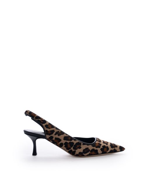 Sandalo Dean in cavallino leopardato Semicouture | Y5WZ01MAC27