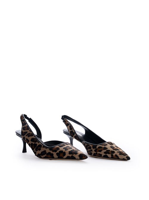 Sandalo Dean in cavallino leopardato Semicouture | Y5WZ01MAC27