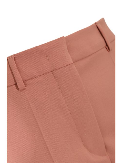 Pantalone aderente flare Febe in saglia di lana stretch Rosa antico SPORTMAX | 2522136082600002