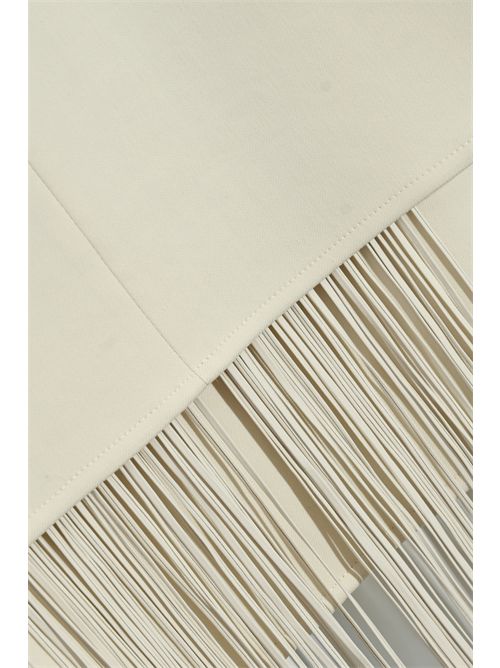 Top smanicato doppio cady di cotone e viscosa con frange SPORTMAX | 2522166011600001