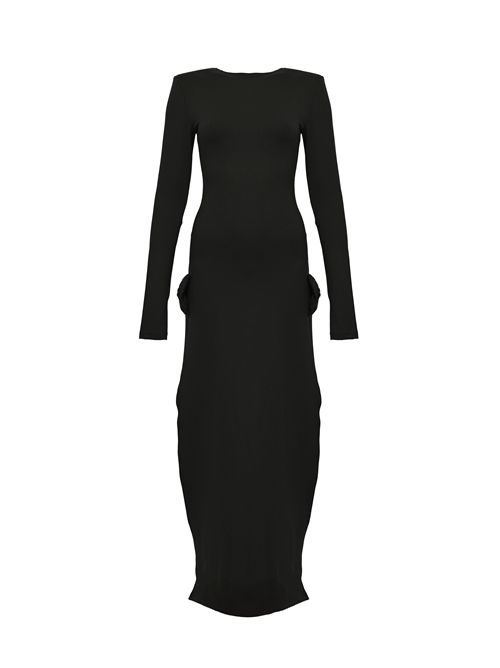 Abito Alchiba in crepe con fiocchi TWENTYFOURHAITCH | A0010NER