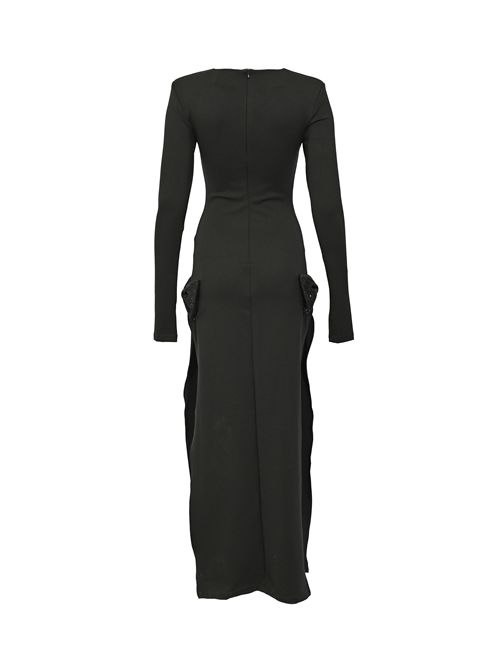 Abito Alchiba in crepe con fiocchi TWENTYFOURHAITCH | A0010NER