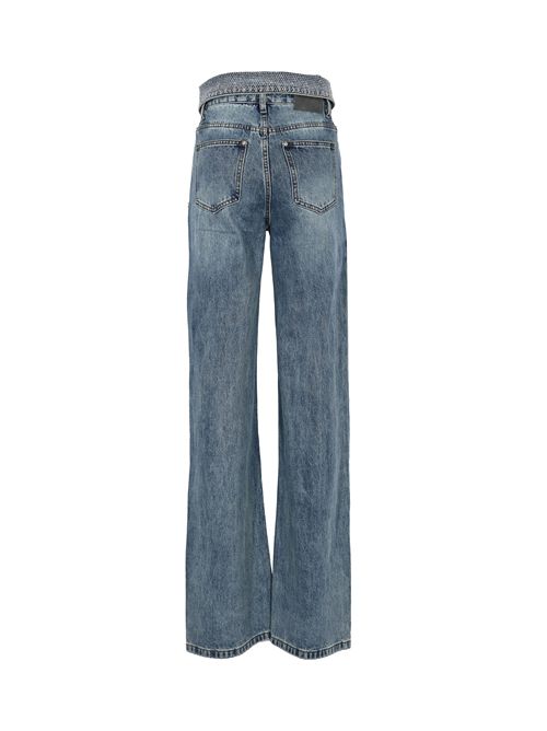 Jeans Ori in denim con strass TWENTYFOURHAITCH | A0051BLU