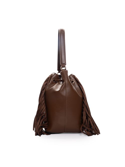 Borsa a secchiello Melrose con frange TWINSET | 252TB712000203