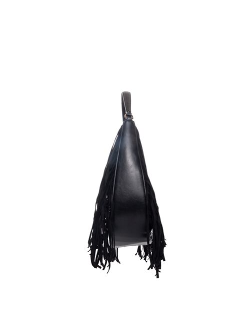 Borsa Hobo con frange e logo Oval-T TWINSET | 252TB712100006