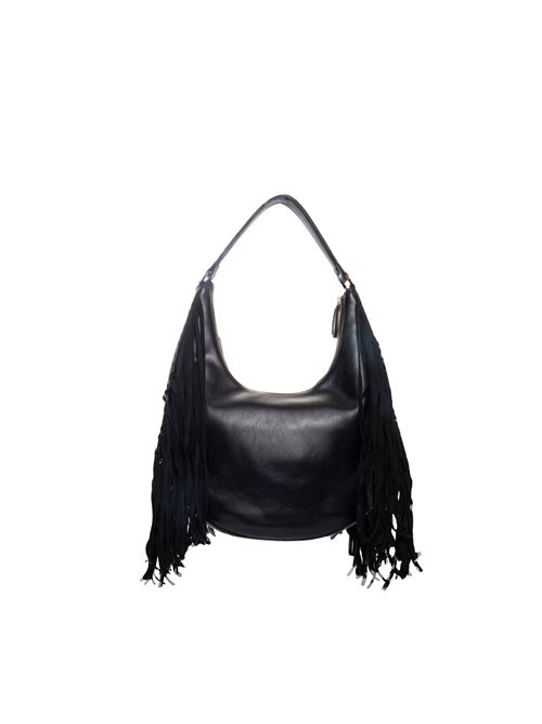 Borsa Hobo con frange e logo Oval-T TWINSET | 252TB712100006