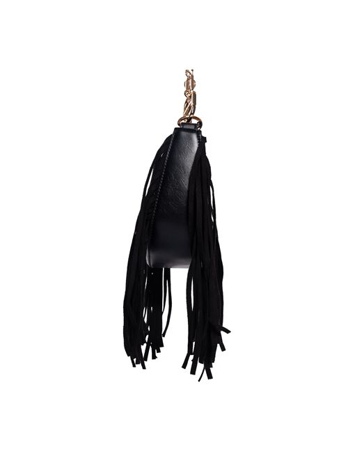 Borsa Hobo Mini con frange e manico catena Oval-T TWINSET | 252TB712300006