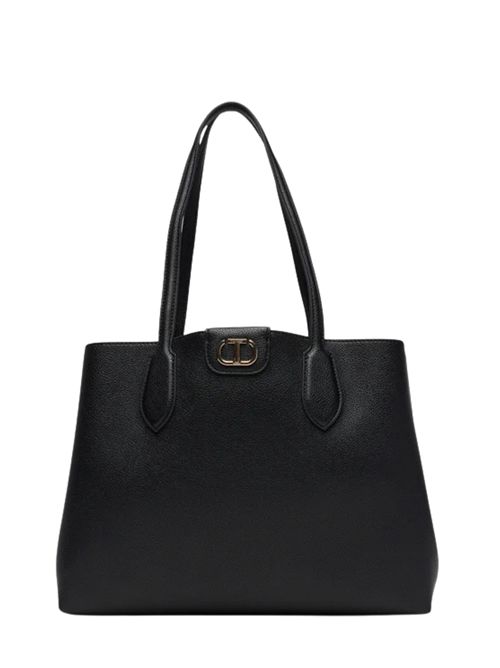 Borsa Shopping effetto pelle con oval-t TWINSET | 252TB715012674