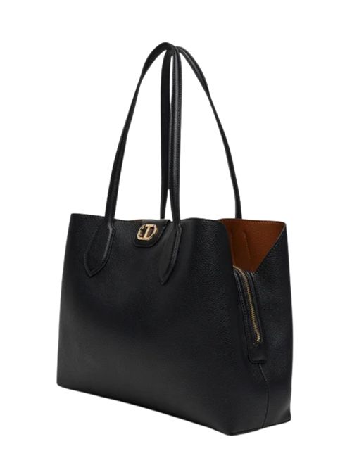 Borsa Shopping effetto pelle con oval-t TWINSET | 252TB715012674