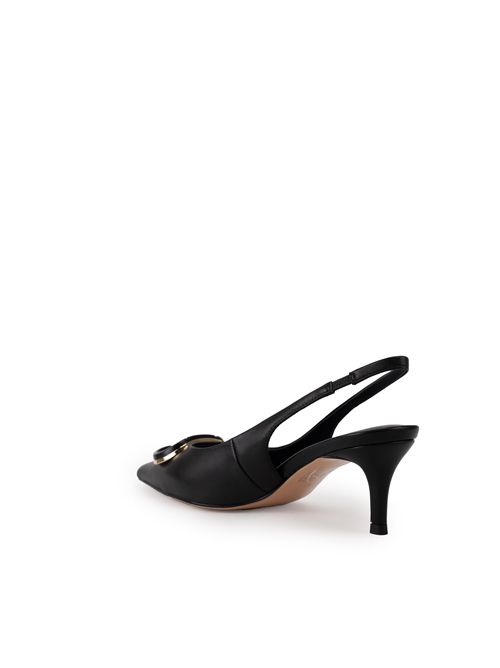 Decollete sling back con oval-T in pelle TWINSET | 252TCP03000006