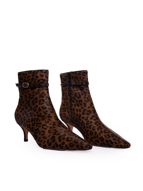 Stivaletti in pelle animalier TWINSET | 252TCP22212618
