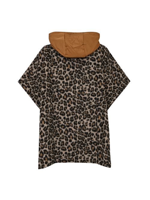 Poncho in panno con stampa animalier TWINSET | 252TO508012915