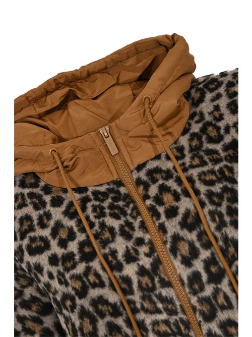 Poncho in panno con stampa animalier TWINSET | 252TO508012915