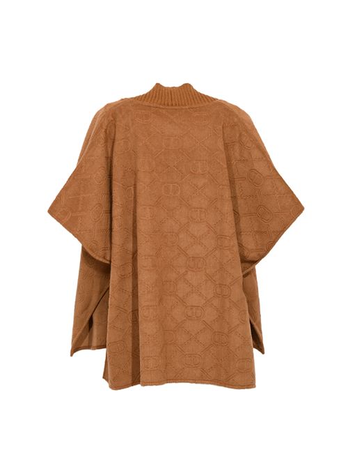 Poncho in panno con Oval T Alpaca TWINSET | 252TO542012538