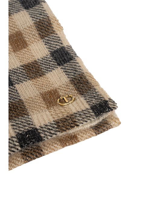 Sciarpa in misto lanae mohair a quadri TWINSET | 252TO561013042