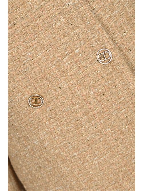 Cappotto in boucle lurex con paillettes TWINSET | 252TP214112778