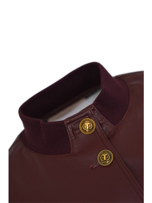 Giacca effetto pelle con bottoni Oval-T TWINSET | 252TP223205609
