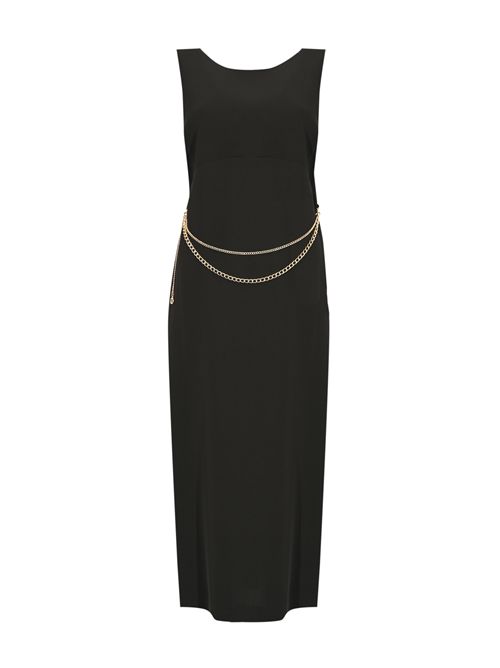 Abito in crepe con cintura Nero TWINSET | 252TP230000006