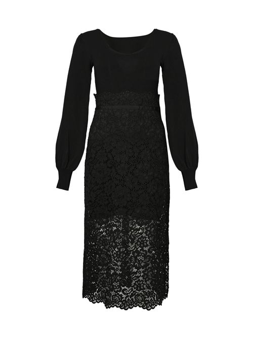 Abito in maglia di viscosa e pizzo TWINSET | 252TP303000006