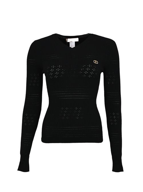 Maglia in viscosa a costine TWINSET | 252TP324100006