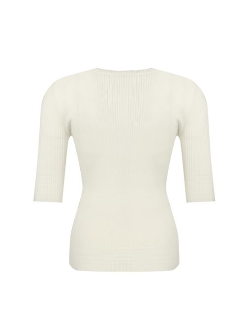 Maglia a coste con logo Oval-T Neve TWINSET | 252TP324200282