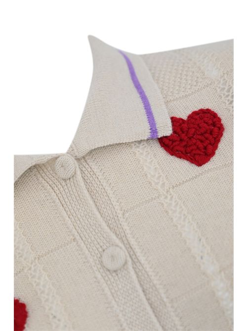 Cardigan in filato di lana Treeblend con ricami TWINSET | 252TP331000522