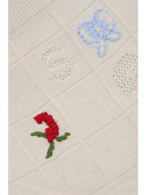 Gonna in filato di lana Treeblend con ricami TWINSET | 252TP331100522