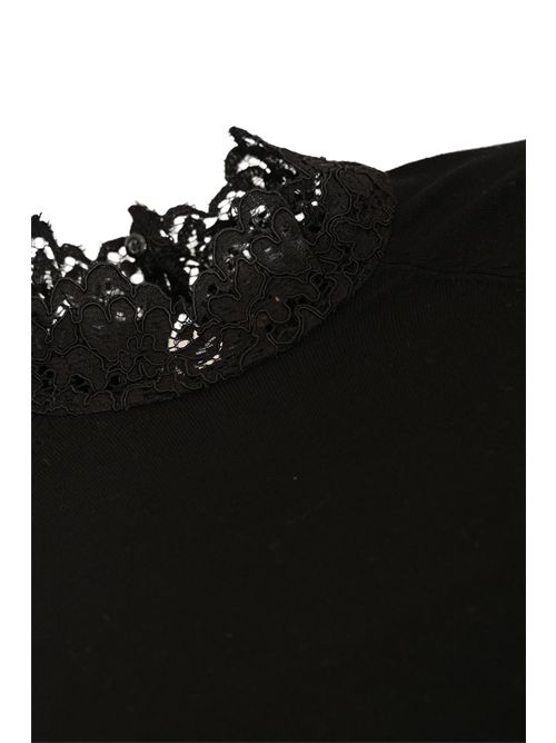 Maglia lupetto in misto viscosa con pizzo TWINSET | 252TP339100006