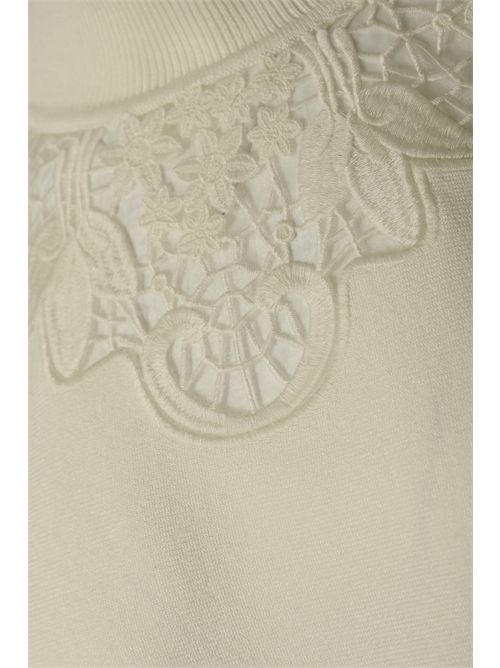 Maglia in viscosa con inserti in pizzo TWINSET | 252TP340600282