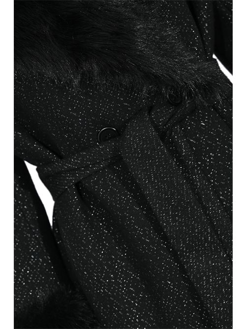 Cappotto lungo in panno misto lana con faux fur TWINSET | 252TT204012892