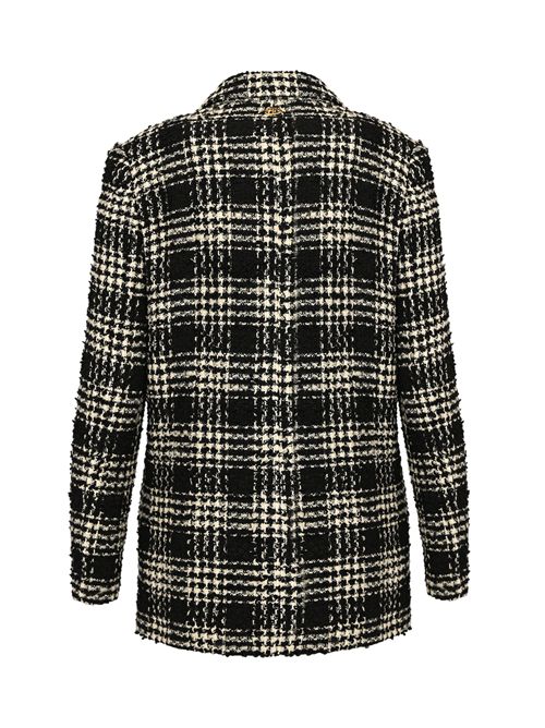 Blazer in bouclé di misto cotone check TWINSET | 252TT211112876