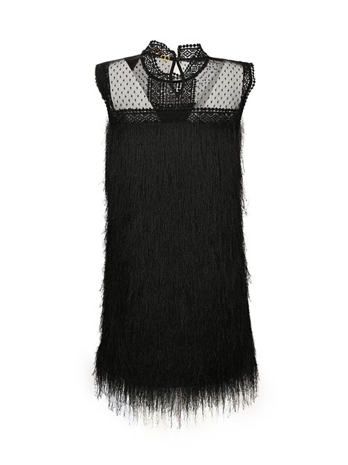 Abito corto con frange e tulle TWINSET | 252TT230100006
