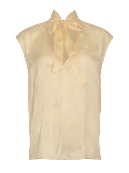 Top in raso jacquard con fiocco TWINSET | 252TT236500059