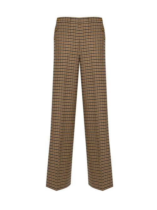 Pantaloni in misto lana check TWINSET | 252TT242112884