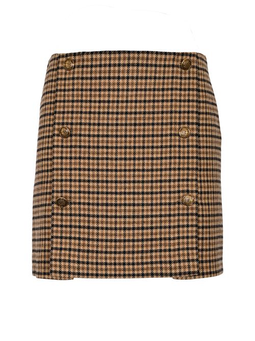 Minigonna in misto lana check TWINSET | 252TT242212884