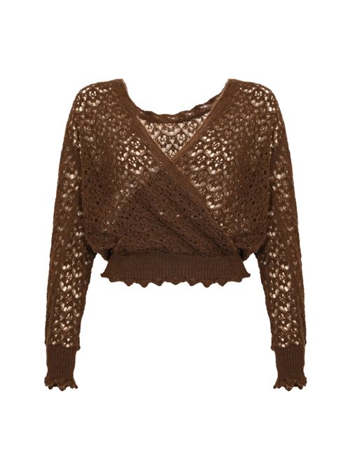 Maglia traforata in mohair e lana TWINSET | 252TT320011054