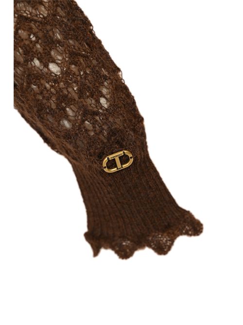 Maglia traforata in mohair e lana TWINSET | 252TT320011054