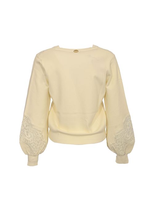 Maglia con intarsi ricamati in misto lana TWINSET | 252TT344000282