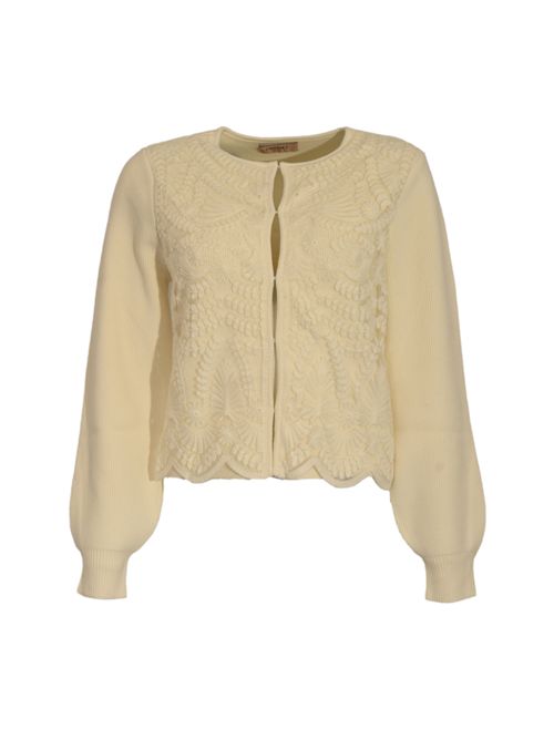 Cardigan in misto lana con ricami TWINSET | 252TT345300282