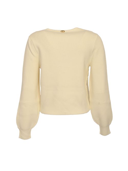 Cardigan in misto lana con ricami TWINSET | 252TT345300282