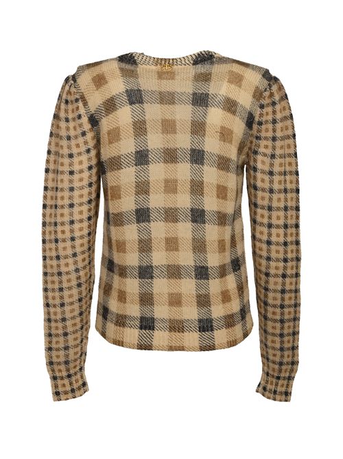 Maglia in misto mohair con stampa a quadri TWINSET | 252TT349213043