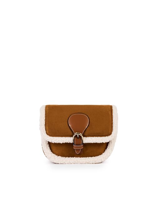 Borsa Agnes in eco suede Cuoio viamailbag | AGNESB02