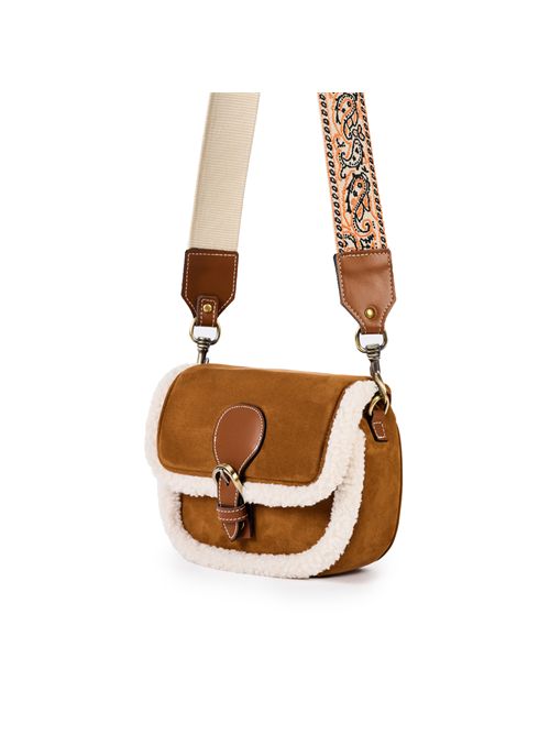 Borsa Agnes in eco suede Cuoio viamailbag | AGNESB02