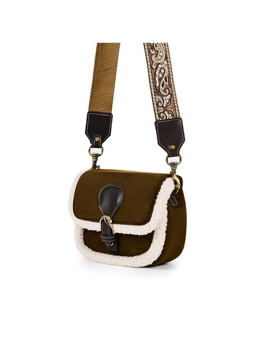 Borsa Agnes in eco suede Verde viamailbag | AGNESB03