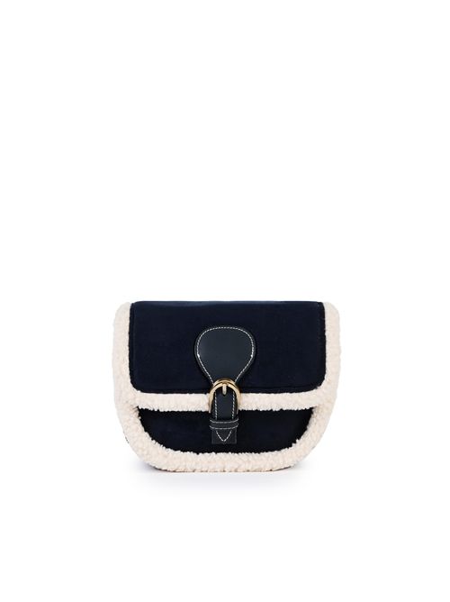 Borsa Agnes in eco suede Blu viamailbag | AGNESB04