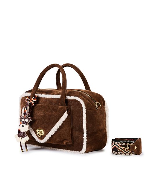 Borsa Jane Madras A01 in camoscio Marrone viamailbag | JANEA01