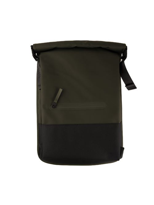 Zaino in tessuto tecnico rolltop Green RAINS | RA14320GREEN